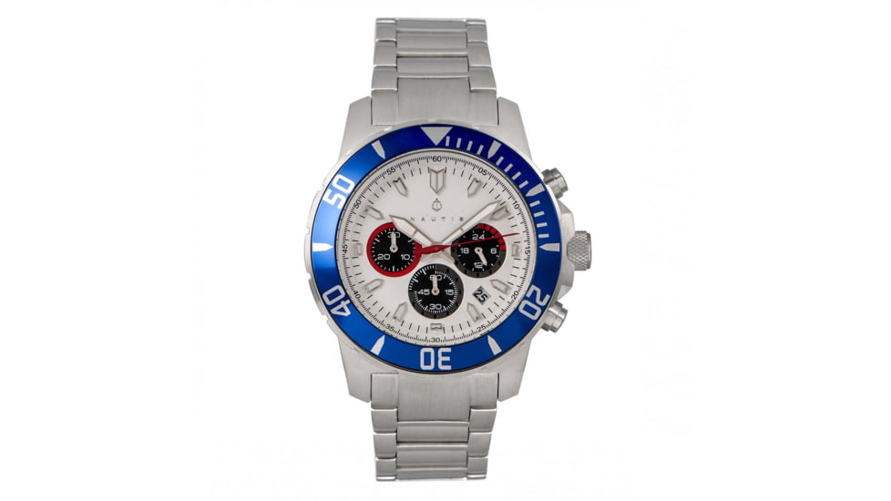 Nautis Nautis Dive Chrono 500 Chronograph Bracelet Watch, Blue/White, One Size, 17065-F