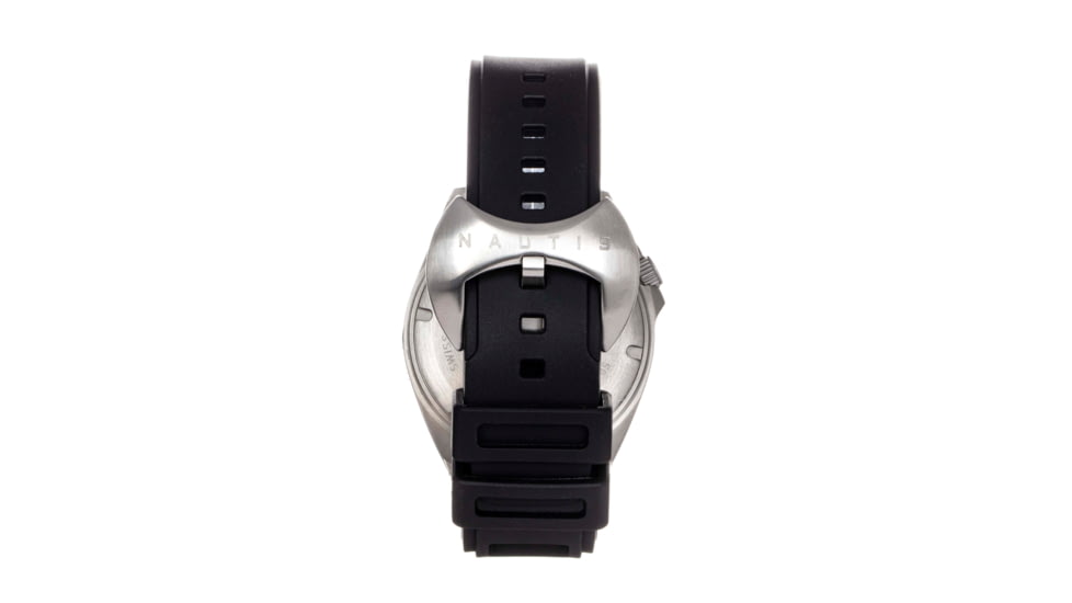 Nautis Nautis Global Dive Rubber-Strap Watch w/Date, White, One Size, 18093R-E