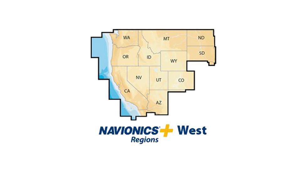 Navionics West, MSD, Lakes &amp; Coast, New Condition, MSD/NAV+WE