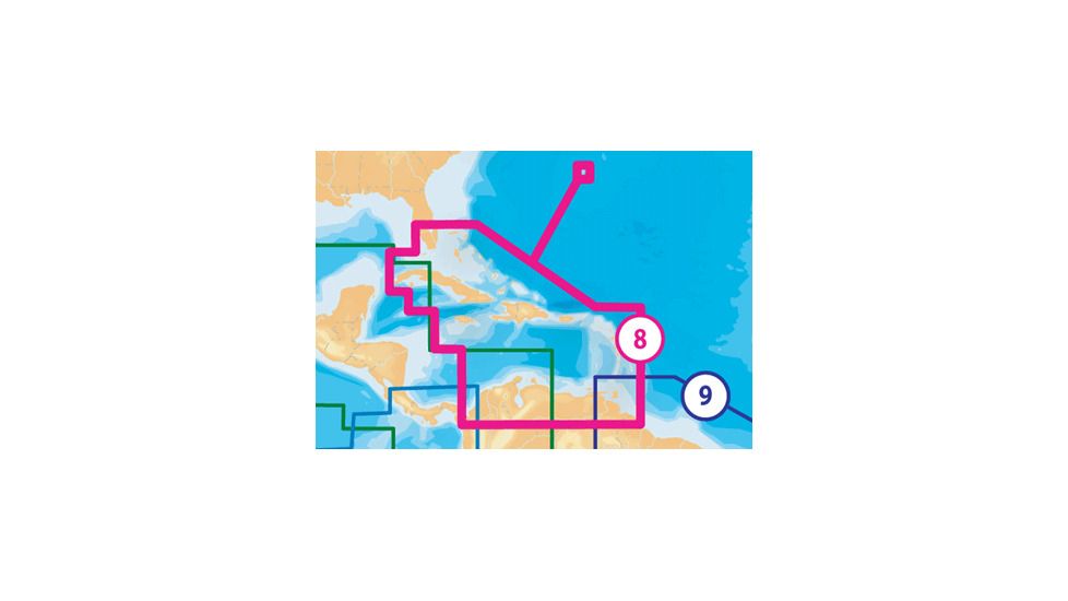 Navionics Platinum+ SD 908 Caribbean+Bermuda, New Condition NAV-MSD/908P-2