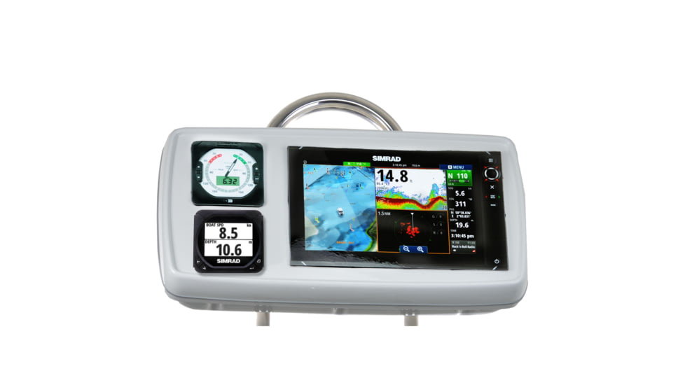 NavPod SystemPod Pre-Cut f/Simrad NSS12 evo2 or B&amp;G Zeus&amp; 178; 12 &amp; 2 Instruments f/9.5" Wide Guard GP1176 53869