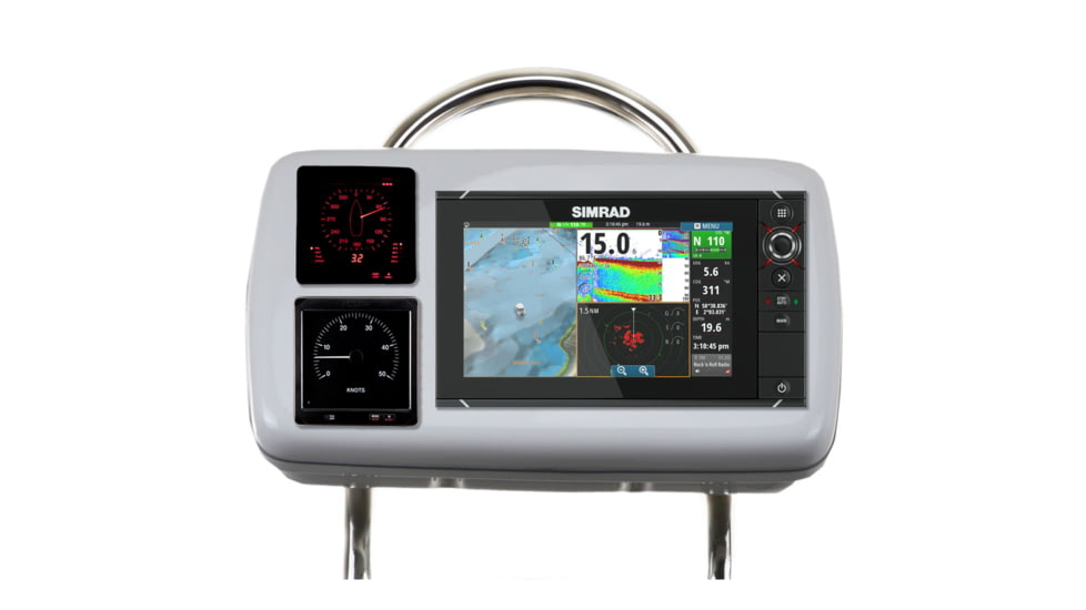 NavPod SystemPod Pre-Cut f/Simrad NSS9 evo2 or B&amp;G Zeus&amp; 178; 9 &amp; 2 Instruments f/12" Wide Guard GP2080-13 53955
