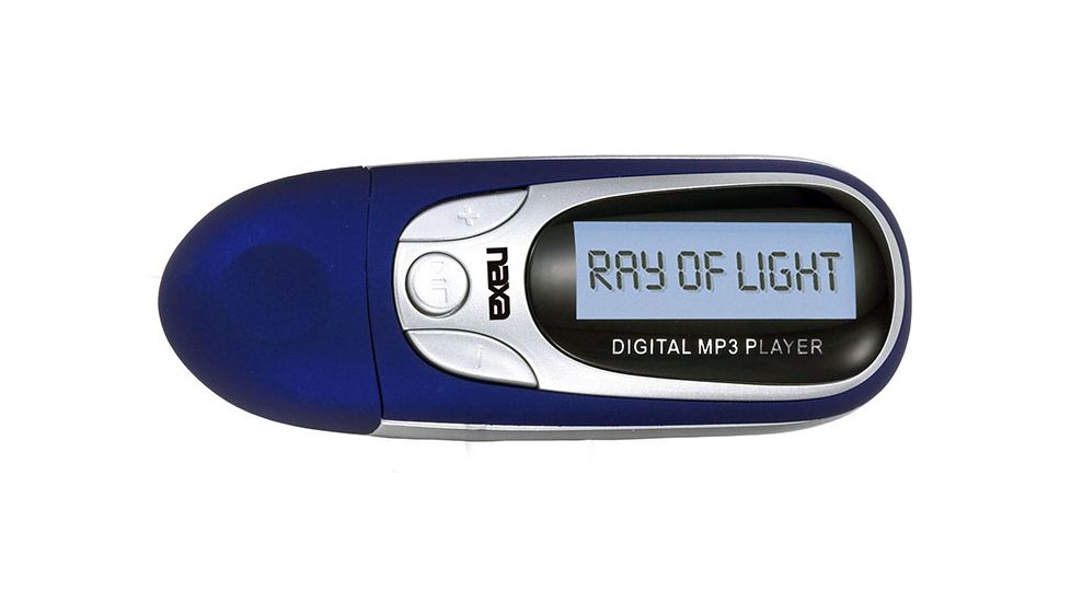 Naxa Blue Mp3 Player with 4Gb Built In Flash Memory LCD Display, Blue NM105BL