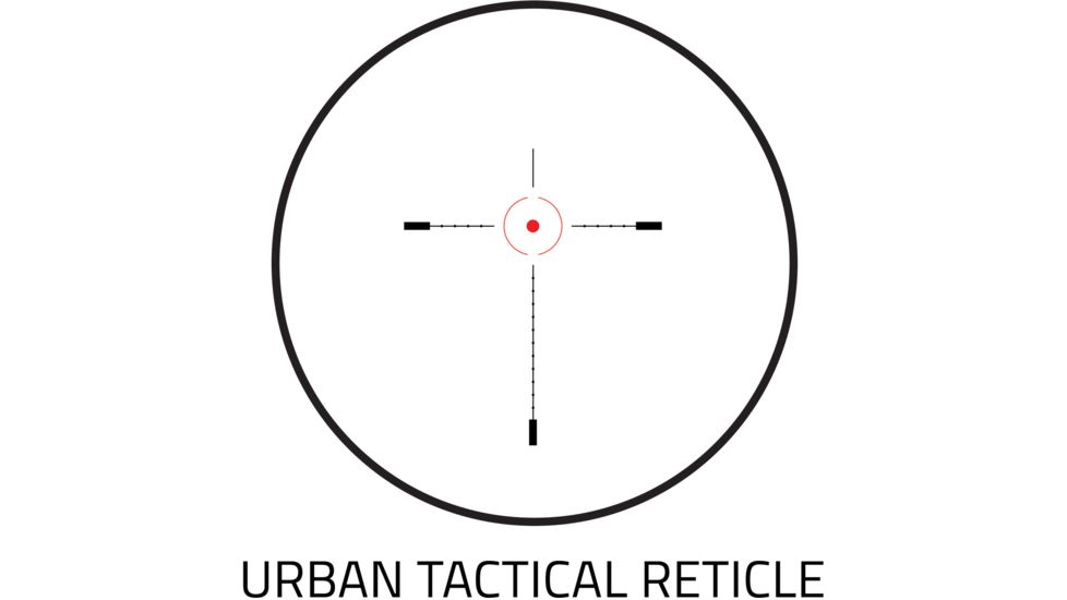 NcSTAR 3.5x32 Blue/Green Illum. Compact Prismatic Optic Rifle Scope, Urban Tactical Ret., Green Lens SEECPRQ3532G