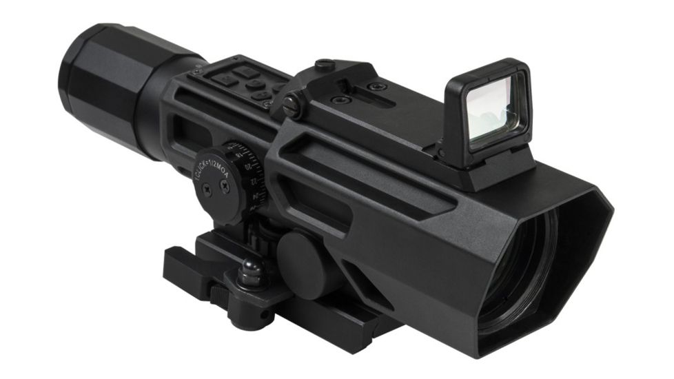 NcSTAR Advance Dual Optic ADO 3X-9X Rifle Scope w/ Flip Up Red Dot Optic,Black VADOBP3942G