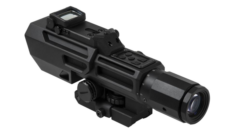 NcSTAR Advance Dual Optic ADO 3X-9X Rifle Scope w/ Flip Up Red Dot Optic,Black VADOBP3942G