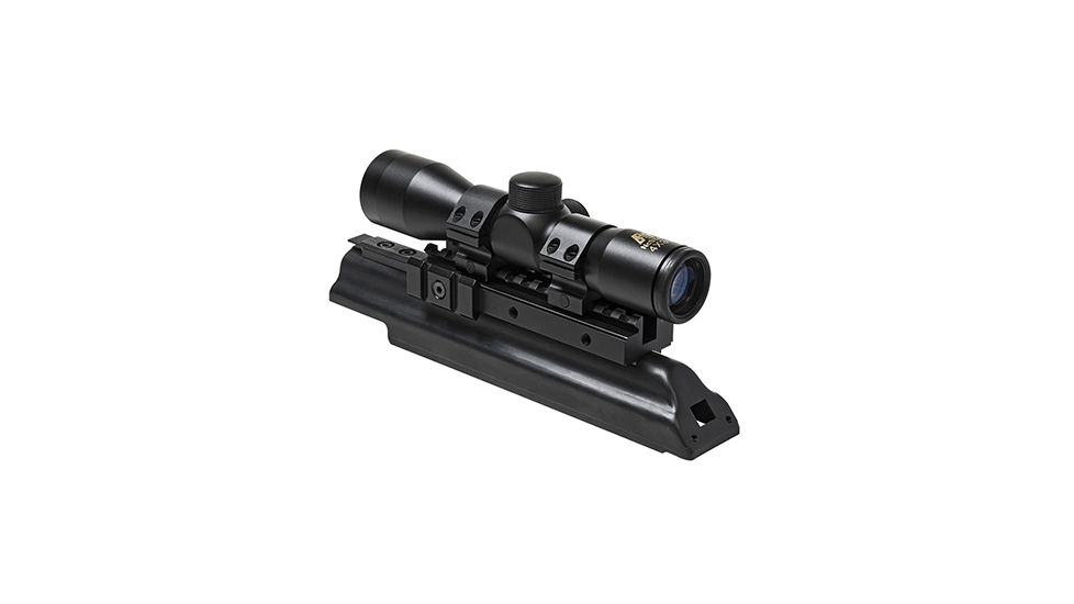 NcSTAR Ak Combo/Tri-Mount/4X30 Compact Scope P4 Sniper Reticle, Black KAKSC430B-A