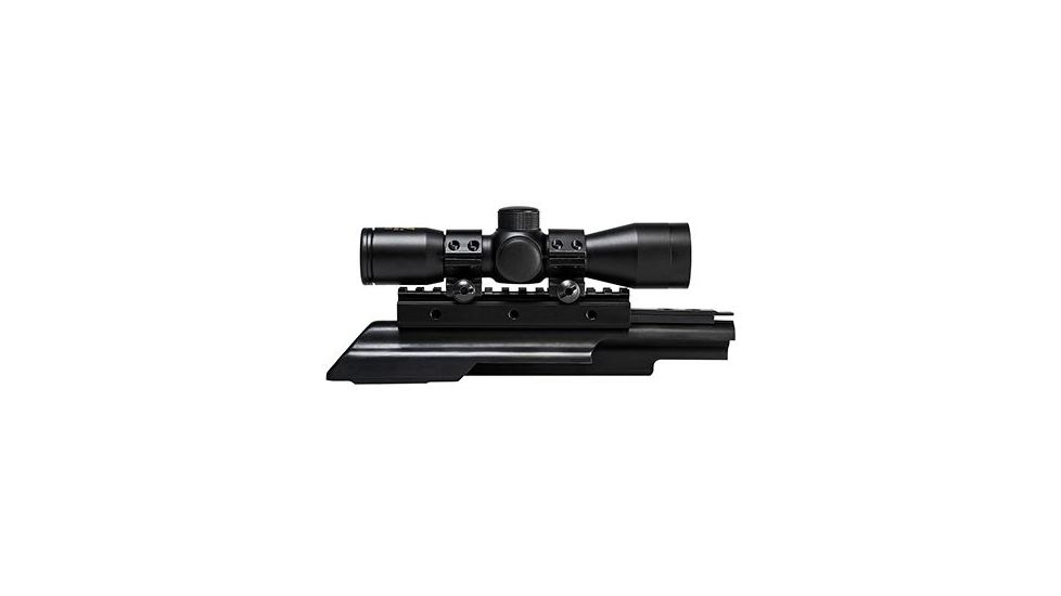 NcSTAR AK Tri Rail Cover w/ 4X30 Compact Rifle Scope and 1in Rings,Black KAKSC430B