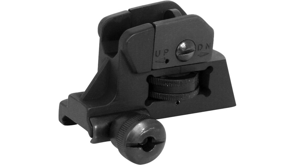 NcSTAR Top Mounted Fixed Rear Sight, Black, MARDRS
