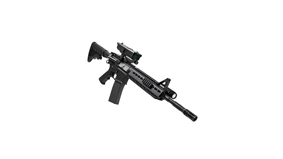 NcSTAR Delta 4X30mm Fixed Magnification Rifle Scope w/ Red &amp; White LED Navigation Lights,Black VDELP430G