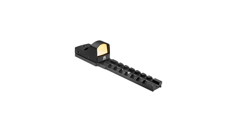 Ncstar Moss 500/590 Shotgun Reciever Micro-Dot Base/Rail Mount/ With Red Micro-Dot Optic, BLACK MSHRMDMOSR