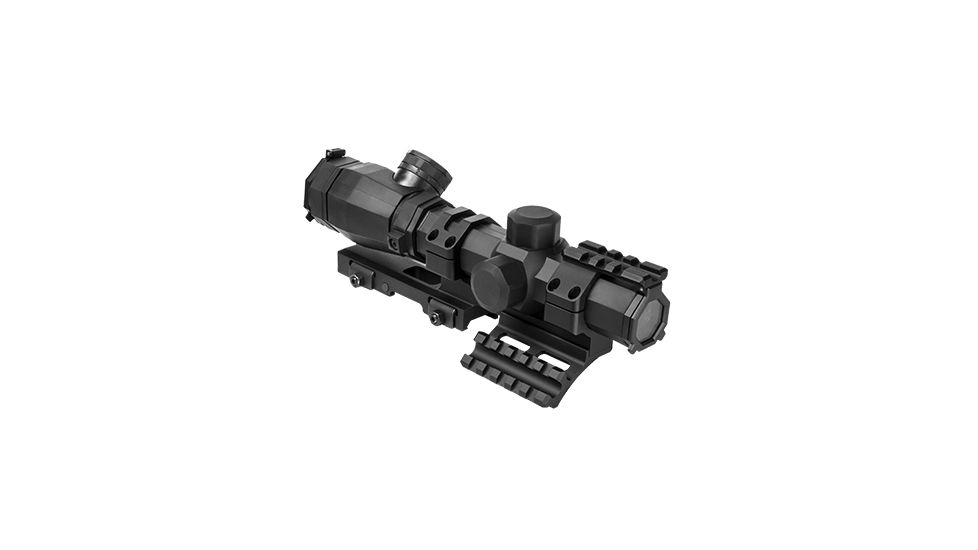 Ncstar Octagon 1.1-4X20 Scope/ Mil Dot/ And Vism Vmsprb Mount Combo, BLACK SOCTM11420G/SPR
