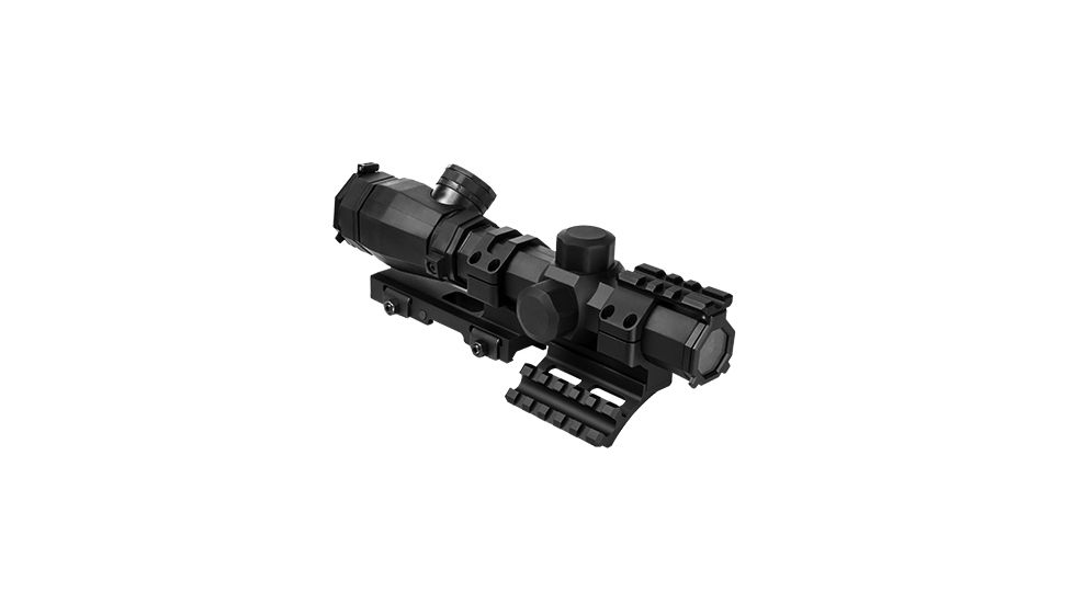 Ncstar Octagon 1.1-4X20 Scope/ P4 Sniper/ And Vism Vmsprb Mount Combo, BLACK SOCTP11420G/SPR