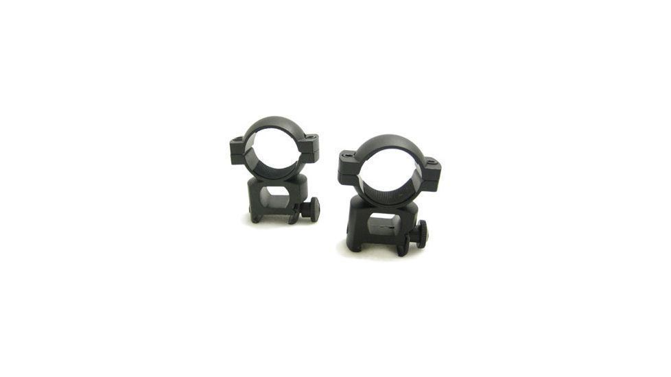 NcSTAR Scope Ring - 1'' Weaver Ring / Black / Flat Stud-high RB11-2