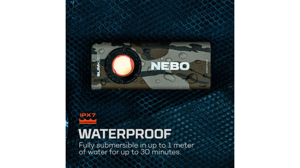 Nebo Slim+ 1200 Li-ion 803450 Rechargeable Battery 1200 Lumens LED Flashlight