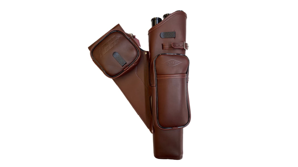 Neet NT-2100 Leather Target Quiver 1004277, Burgundy, 3 Arrow, 1130