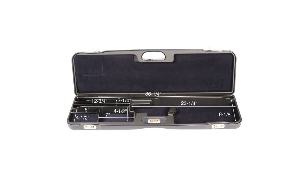 Negrini Economy OU High Rib Trap/Sporting Shotgun Case, Blue/Blue, L37.5in x H10.5in x D3.75in 1657R/5552