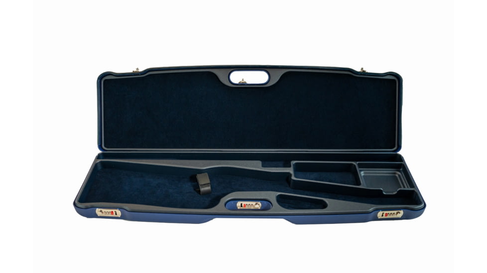 Negrini Semi-Auto Hybrid Double Wall Shotgun Case w/Chokes, 37in, Cobalt Blue, 1693iA/6896