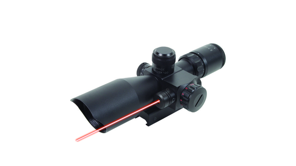 Factory Demo Fire Field 2.5-10x40 Waterproof Red/Green Mil-Dot Reticle Rifle Scope, Black - FF13011