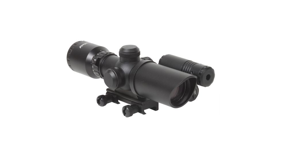 Firefield 1.5-5x Rifle Scope with Attached Green Laser FF13017