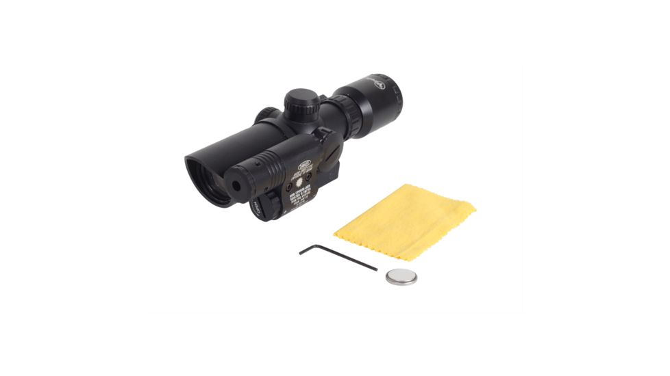 Firefield 1.5-5x Rifle Scope with Attached Green Laser FF13017