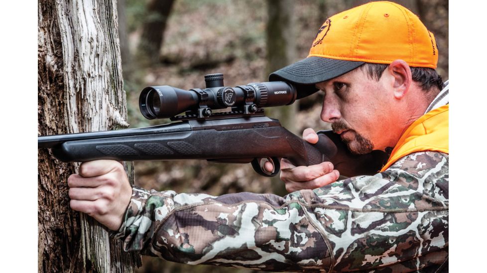 NightForce SHV 3-10x42mm .250MOA Rifle Scope, Illuminated Forceplex, Black, Full-Size, C611