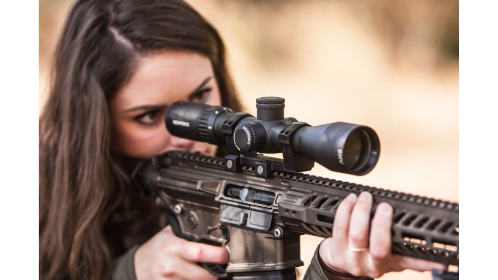 NightForce SHV 3-10x42mm .250MOA Rifle Scope, Illuminated Forceplex, Black, Full-Size, C611