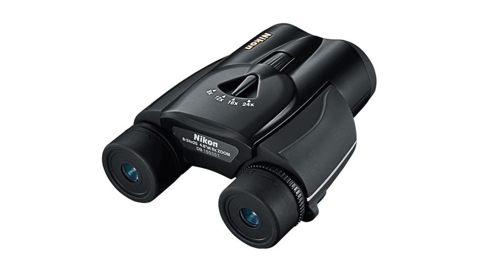 NEW Nikon Aculon 8-24x25mm Zoom Binocular, Black 7334