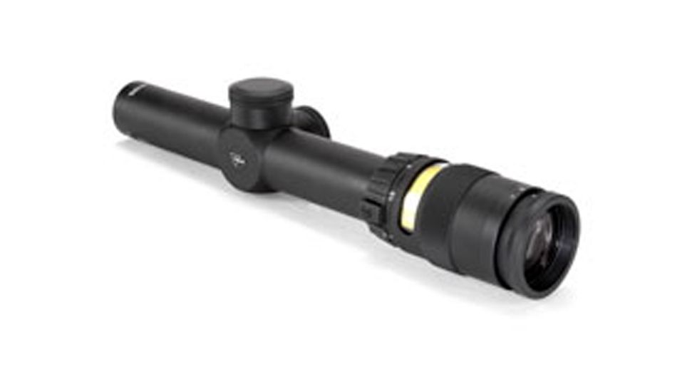Trijicon AccuPoint TR-24 1-4x24mm Rifle Scope, 30 mm Tube, Second Focal Plane, Black, Amber BAC Triangle Post Reticle, MOA Adjustment, 200052