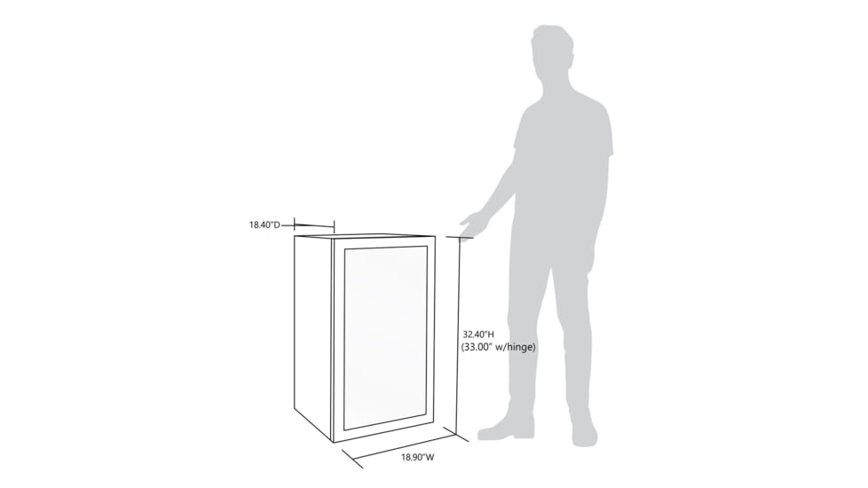 NewAir Can Freestanding Beverage Fridge - 126 Cans, Black / Stainless Steel, AB-1200