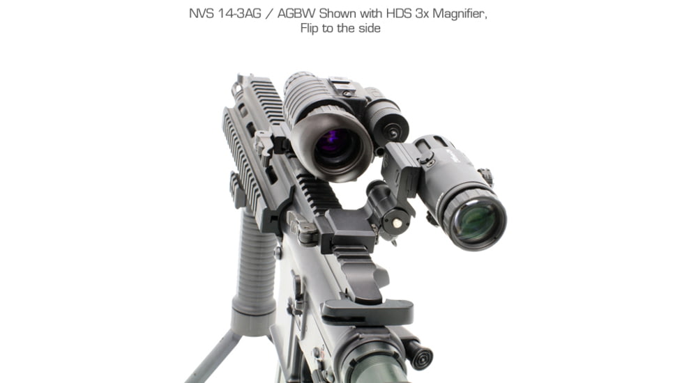 Newcon Optik HDS 3x Red Dot Sight Magnifier, Black, HDS 3x Lens