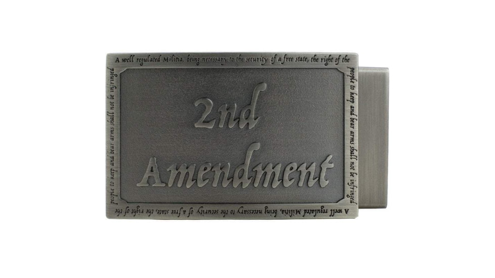 Nexbelt The 2nd Ammendment Pewter EDC Buckle, Pewter, 1.38in, BCS0876