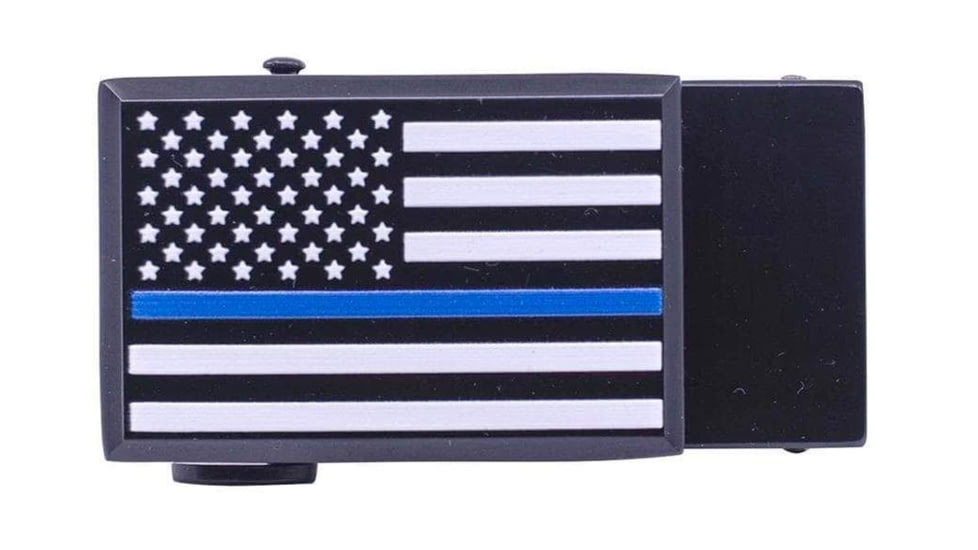 Nexbelt Thin Blue Line Classic EDC Buckle, Black/Blue, 1.38in, BCS6885