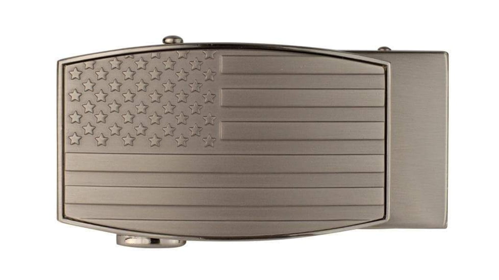 Nexbelt USA Heritage Embossed Aston EDC Buckle, Pewter, 1.38in, BCS3099