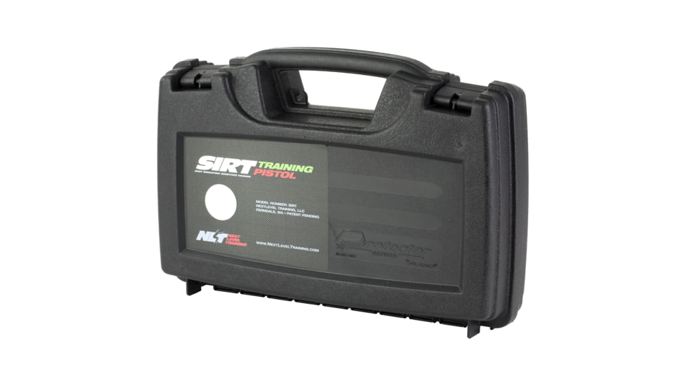 NextLevel Training Pistol Case, Holds 1 NLT SIRT Training Pistol, Plastic, Matte Finish, Black