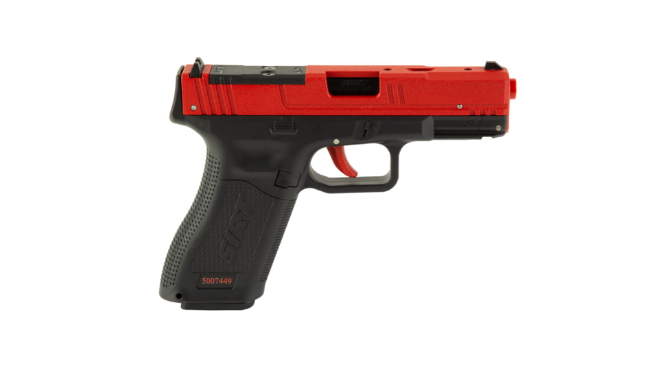 NextLevel Training SIRT 115S Optic Ready Slide Laser Training Pistol, G45/G19X MOS, Red Take Up Laser, Red Shot Indicator Laser, Black/Red, 115S-S2ROR0-00