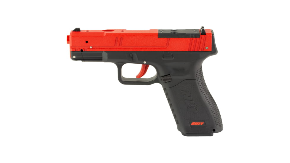 NextLevel Training SIRT 115S Optic Ready Slide Laser Training Pistol, G45/G48 MOS, Red Take Up Laser, Green Shot Indicator Laser, Black/Red, 115S-S2GOR0-00