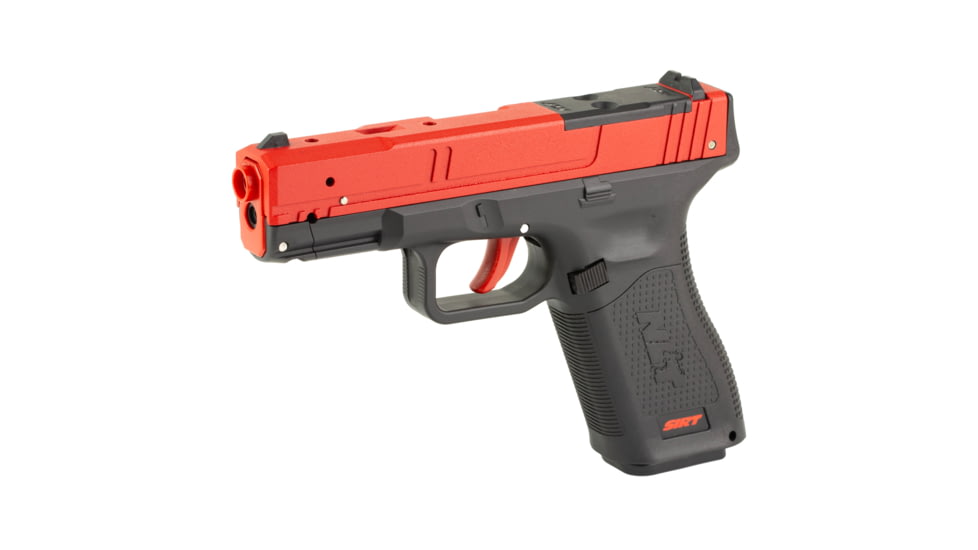 NextLevel Training SIRT 115S Optic Ready Slide Laser Training Pistol, G45/G48 MOS, Red Take Up Laser, Green Shot Indicator Laser, Black/Red, 115S-S2GOR0-00