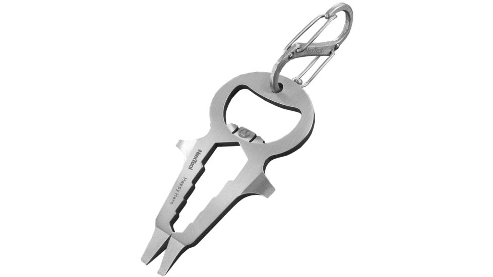NexTool Happy Hero Pocket Multi-tool w/Carabiner, Chrome KT5007B
