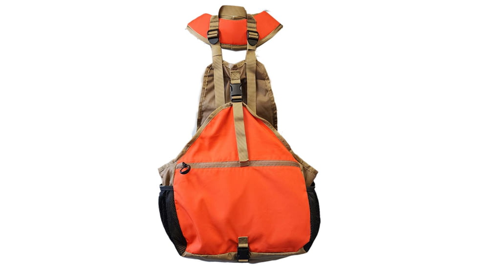 NICA Shooting Upland Strap Vest, Tan/Blaze, One Size, UWF102