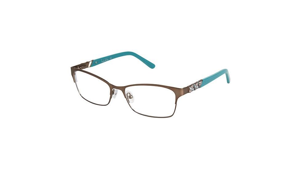 Nicole Miller Amaryllis Eyeglass Frames - Frame MATTE BROWN, Size 53/16mm NMAMARYLLIS02