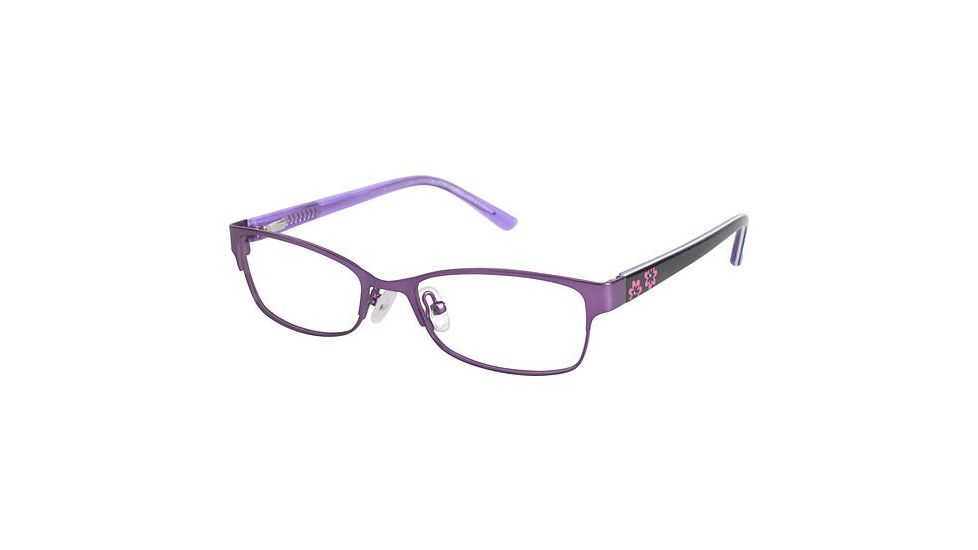 Nicole Miller Aviana Eyeglass Frames - Frame PURPLE / BLACK, Size 47/16mm NMAVIANA02