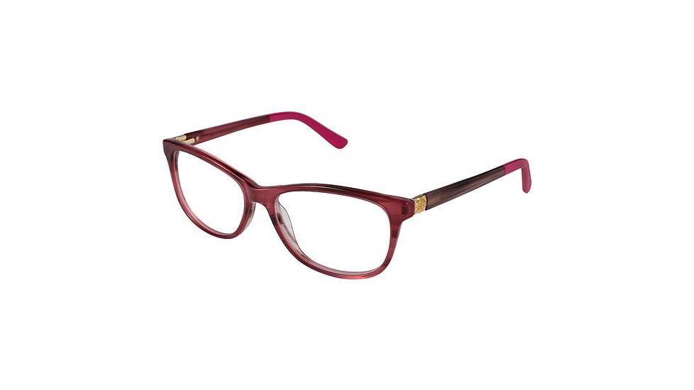 Nicole Miller Brook Eyeglass Frames - Frame ROSE HORN, Size 56/16mm NMBROOK02
