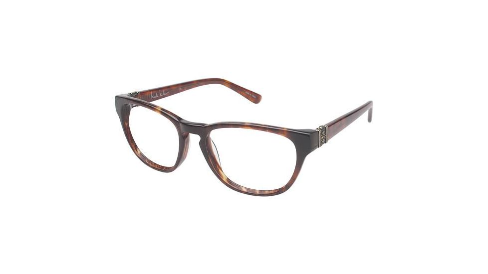 Nicole Miller Chambers Eyeglass Frames - Frame Tortoise, Size 51/16mm NMCHAMBERS01