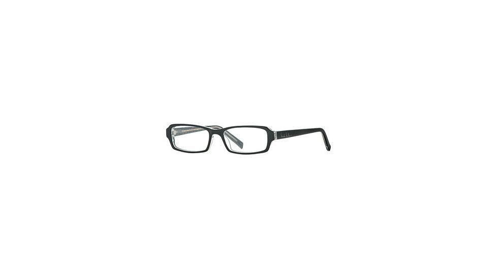 Nicole Miller Collection NL Etoile SENL ETOI00 Progressive Prescription Eyeglasses - Onyx SENL ETOI005035 BK
