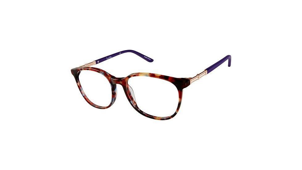 Nicole Miller Dove Progressive Prescription Eyeglasses - Frame Multi Tortoise, Size 52/17mm NMDOVE02
