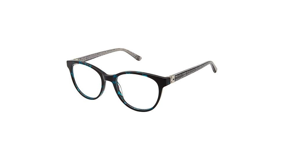 Nicole Miller Finley Bifocal Prescription Eyeglasses - Frame TEAL TORTOISE, Size 48/17mm NMFINLEY01
