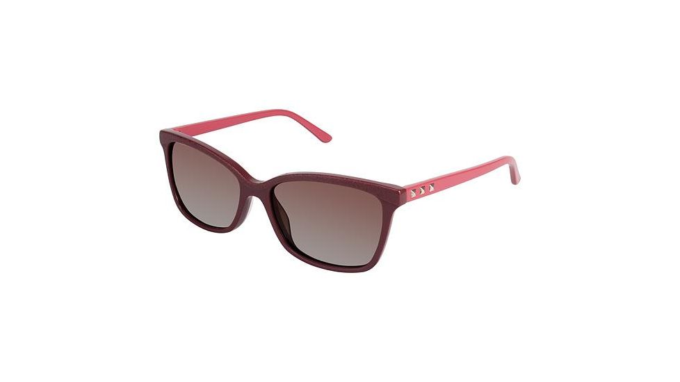 Nicole Miller Nassau Progressive Prescription Sunglasses NMNASSAU02 - Frame Color Firebrick/blush
