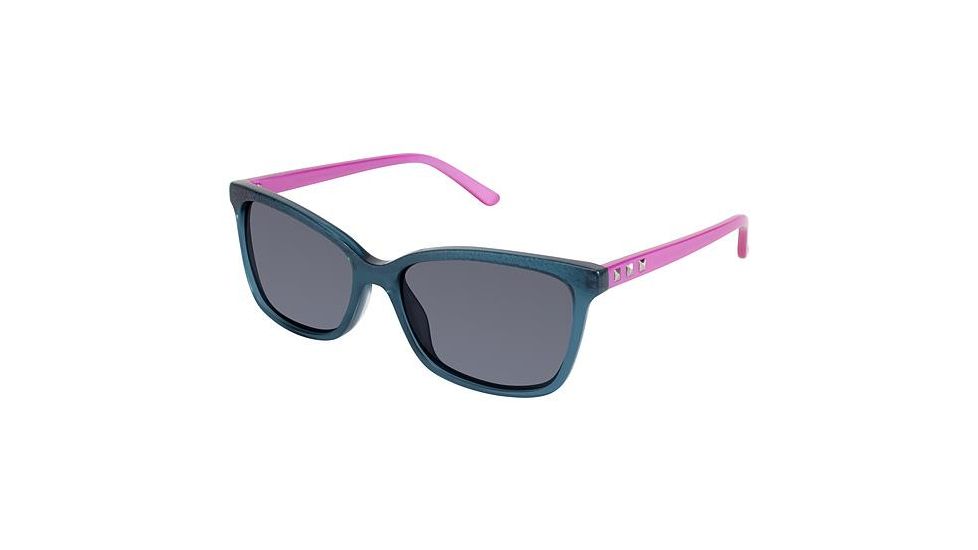 Nicole Miller Nassau Progressive Prescription Sunglasses NMNASSAU03 - Frame Color Navy / Orchid