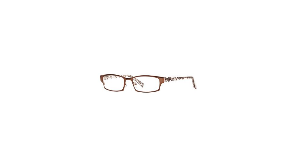 Nicole Miller Outrageous SENM OUTR00 Progressive Prescription Eyeglasses - Cinnamon SENM OUTR005135 BN